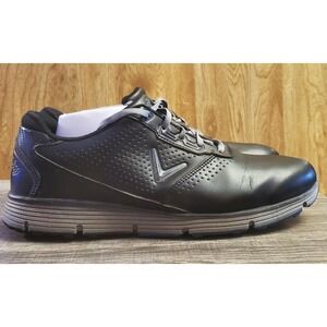 Callaway Balbo Leather Spikeless Golf Shoes Men's Size 11.5 Black 2e